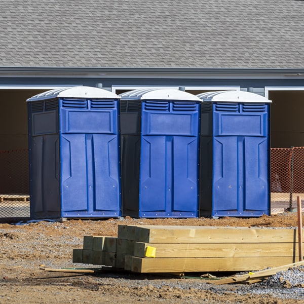 how can i report damages or issues with the porta potties during my rental period in Okanogan